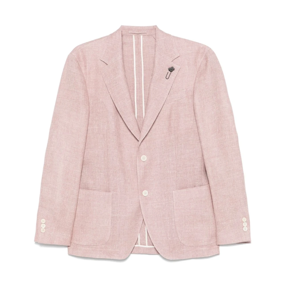 Lardini Roze Jas met Voorknoopsluiting Pink Heren