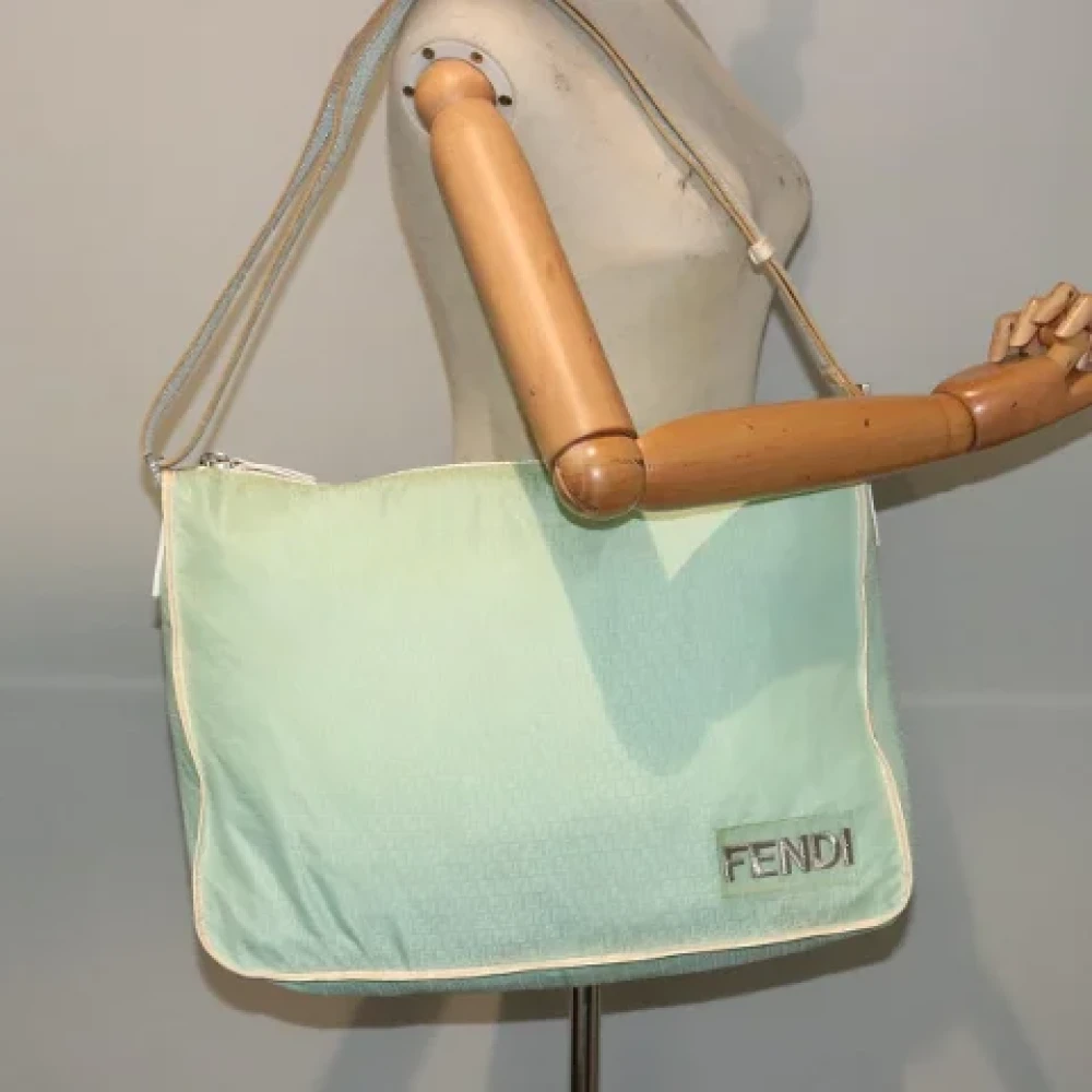 Fendi Vintage Pre-owned Canvas fendi-bags Green Dames