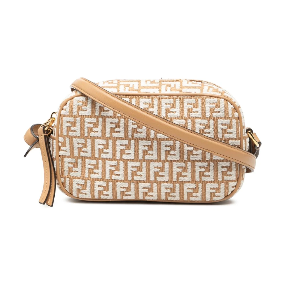 Fendi Vintage Women's Brown Vintage Cross Body Bags, One Size, Pre-Owned Camera Bag
