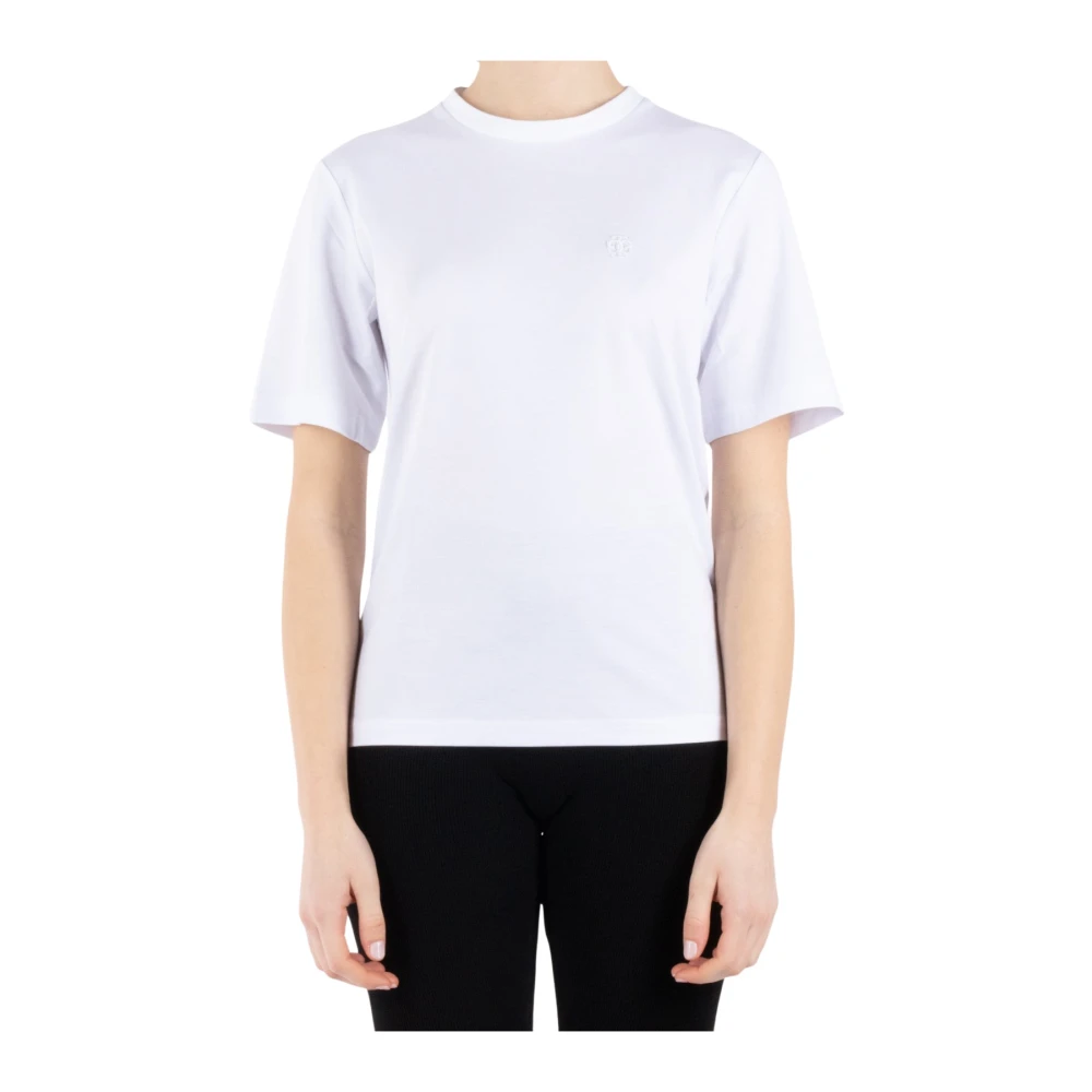 The Garment Witte T-shirt met Spandex White Dames