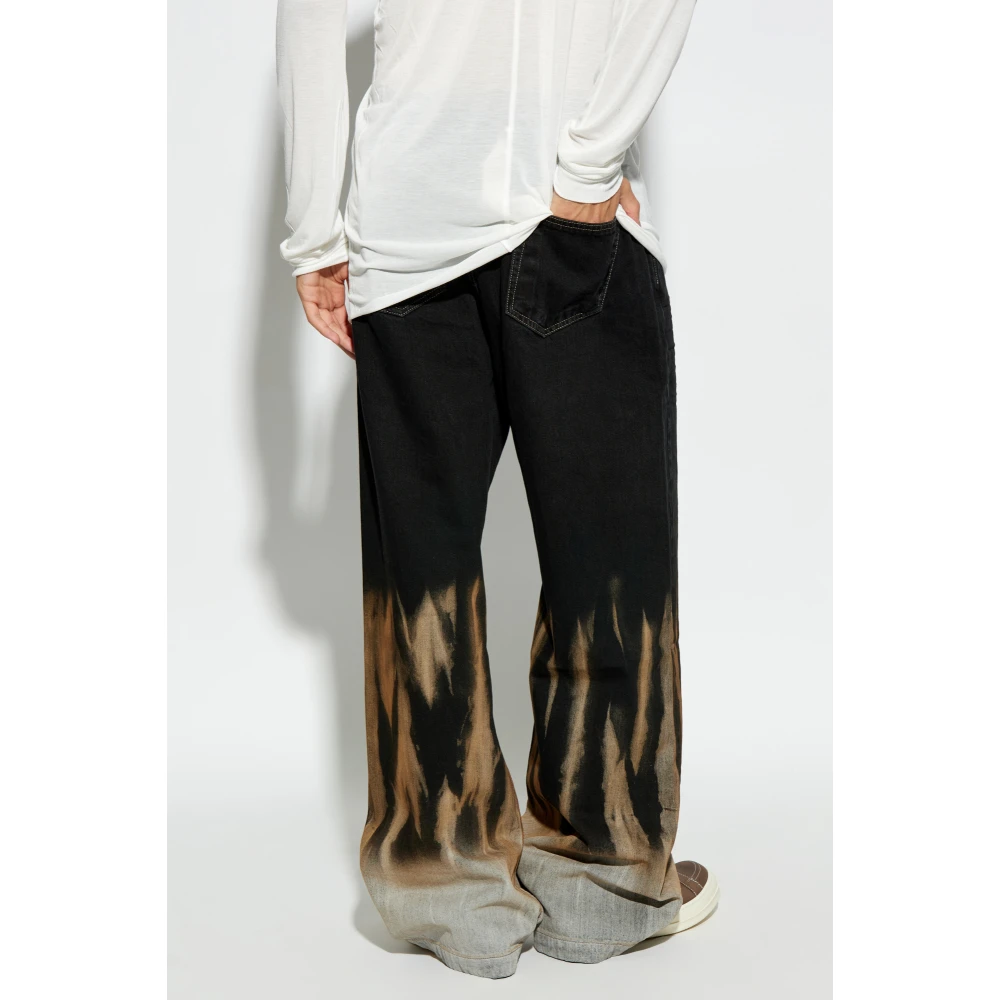 Rick Owens Geth Jeans Black Heren