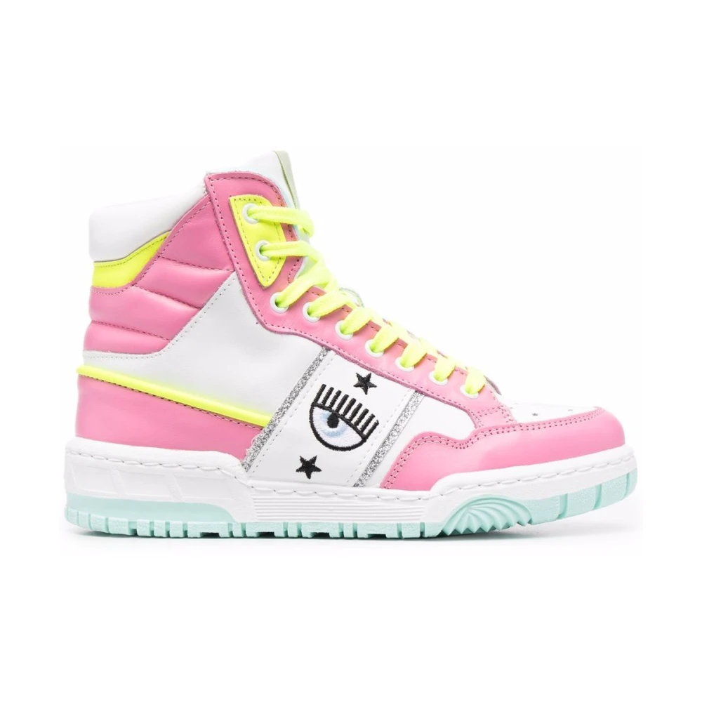 Chiara Ferragni Collection Bold Eye High-Top Sneakers Dames Schoenen Roze