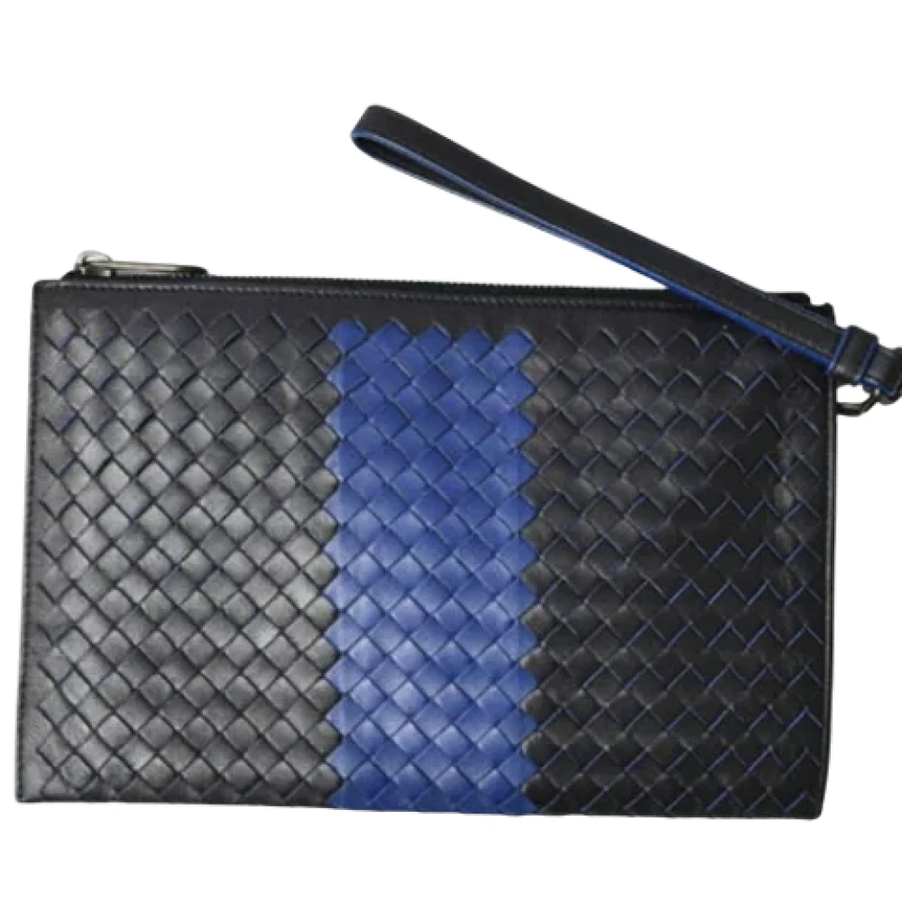 Bottega Veneta Vintage Pre-owned Fabric clutches Black Dames