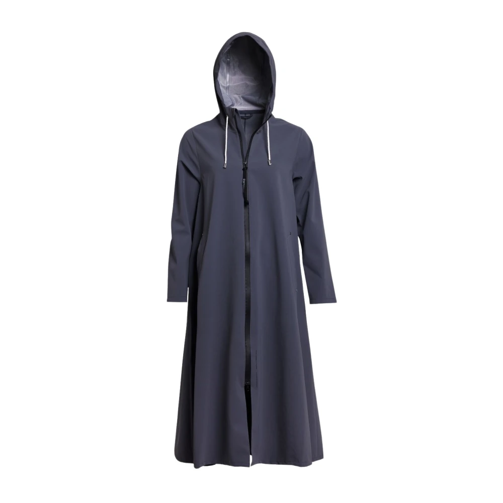 Stutterheim Lätt Matt Dragkedja Regnrock Blue, Dam