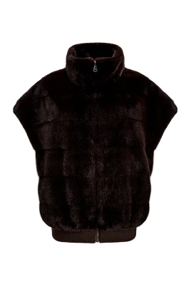 Faux Fur Zip-Up Vest