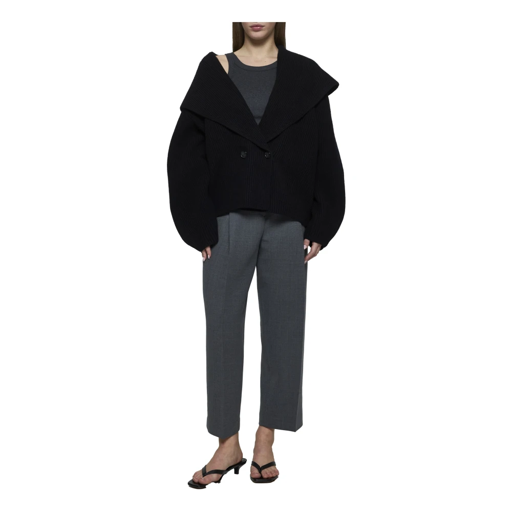 TotêMe Grijze Wollen Broek Gray Dames