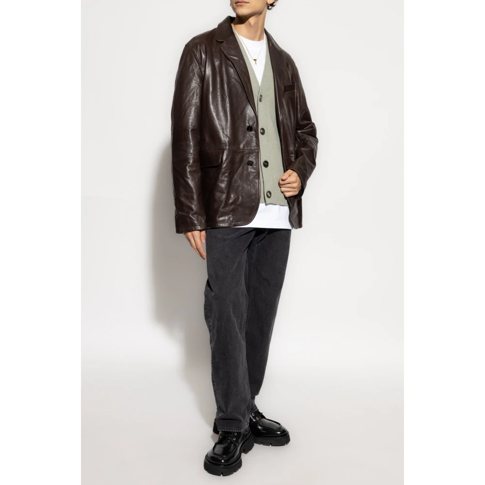 Ami Paris Wollen vest met logo Green Heren