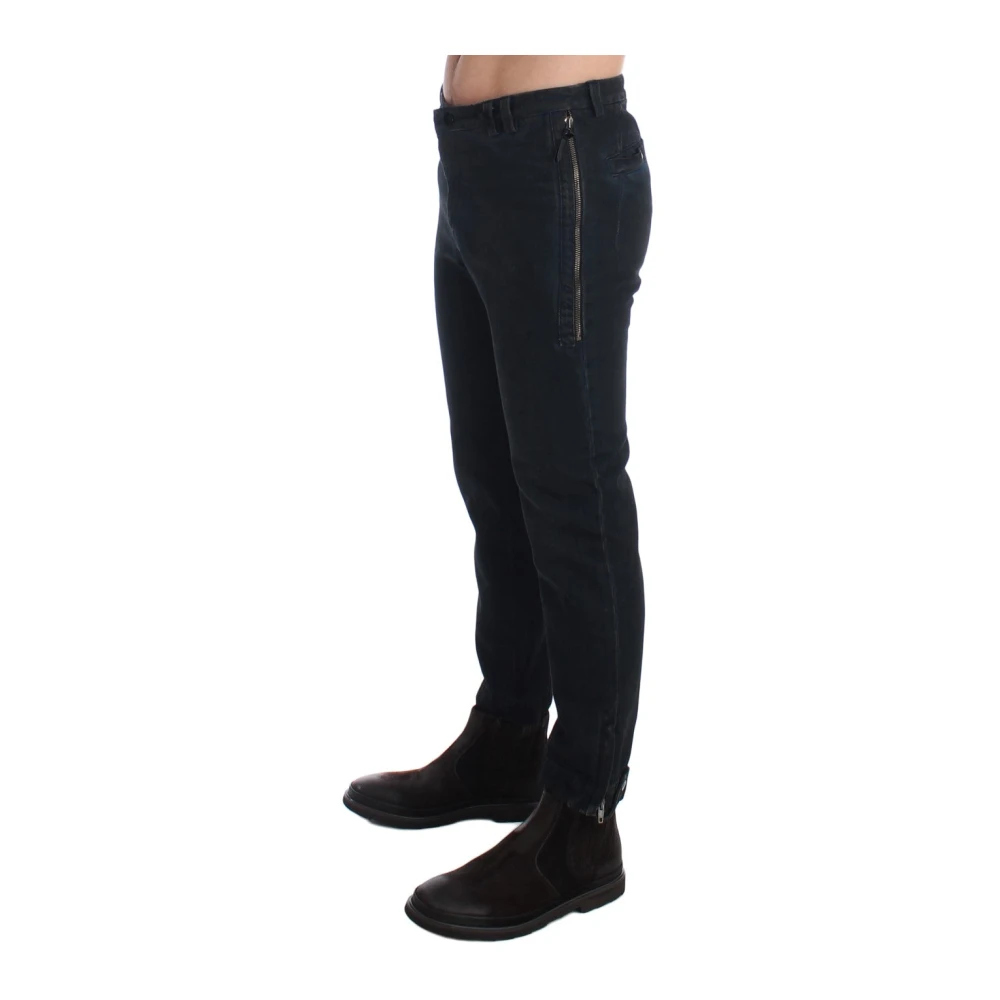Costume National Blauwe Slim Fit Denim Jeans Blue Heren