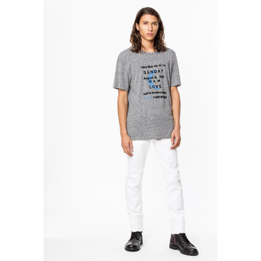 Zadig & Voltaire T-Shirts Gray Heren