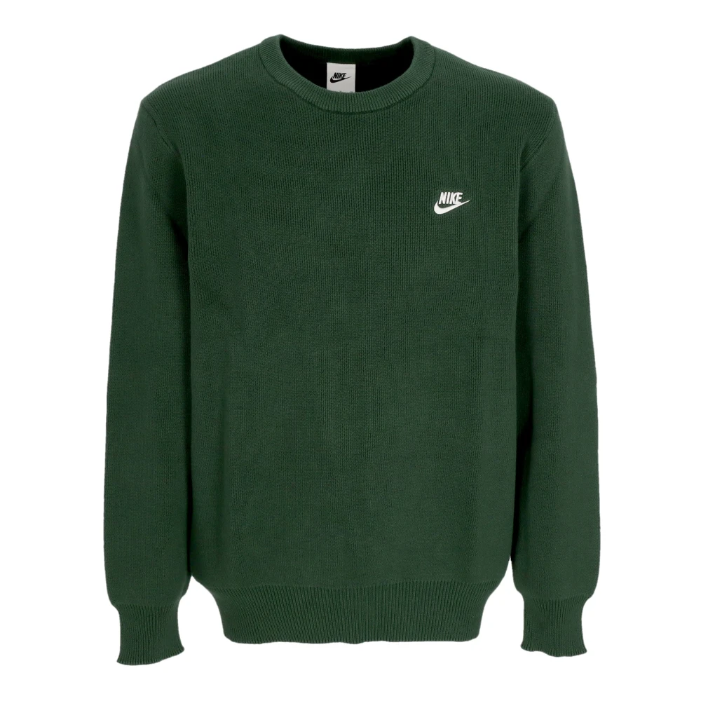 Nike Katoenen Crewneck Sweater Green Heren