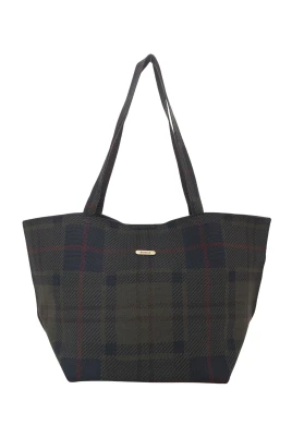 Layla Tartan Stor Tyväska