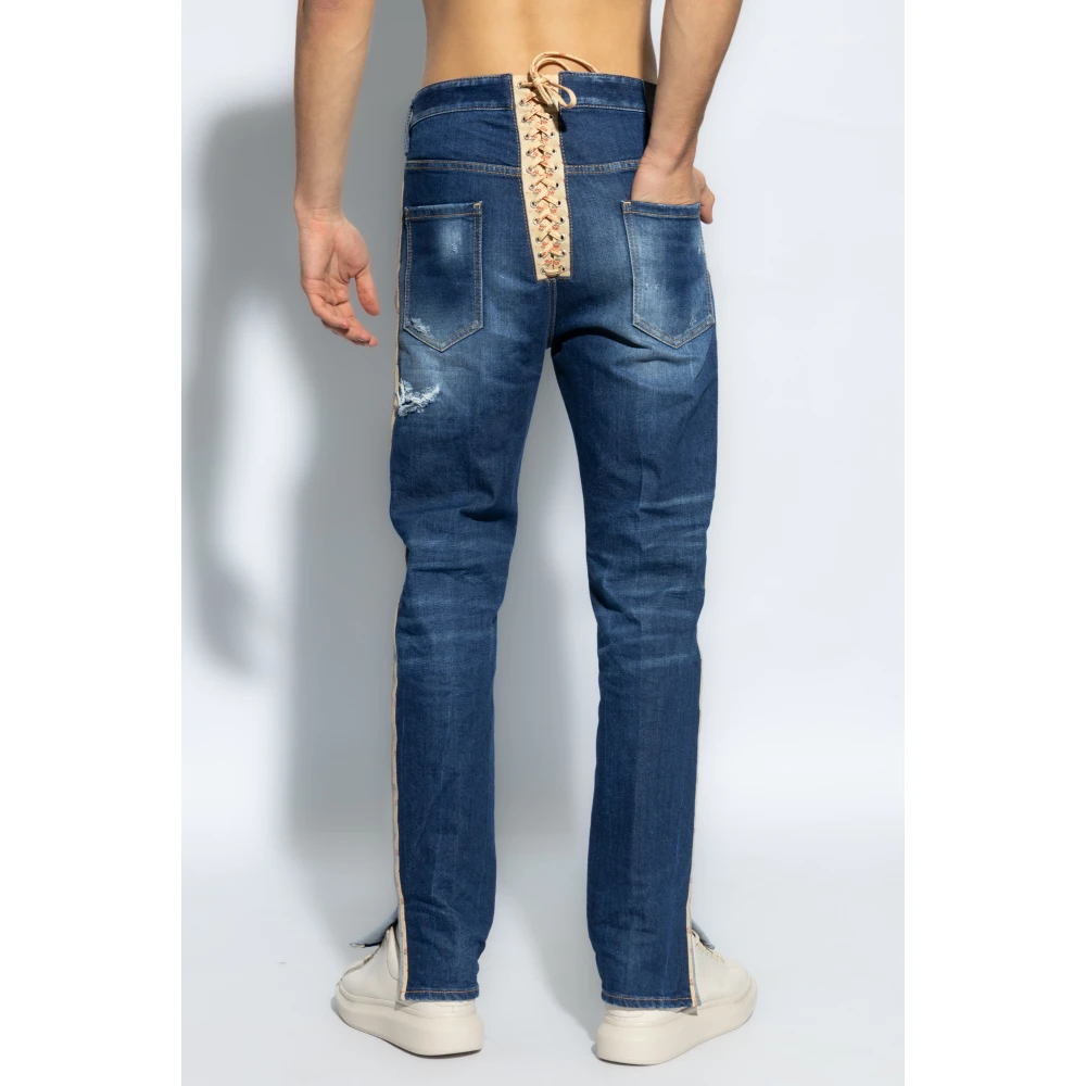 Dsquared2 642 jeans Blue Heren