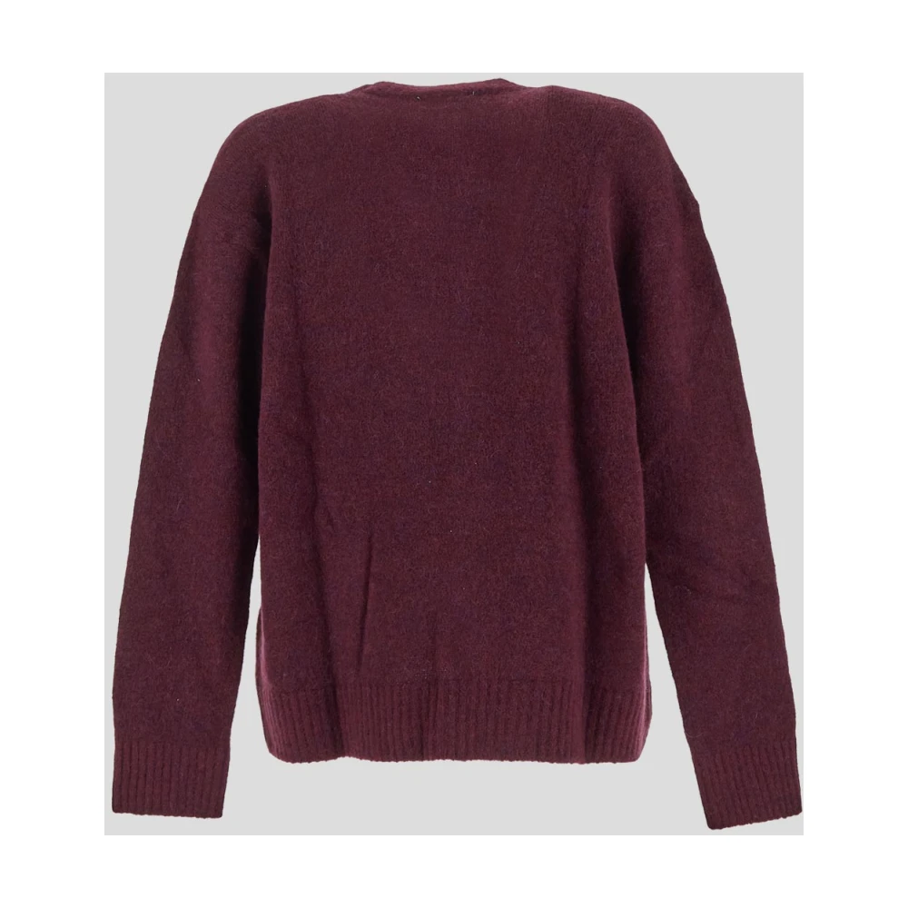 Laneus Zachte Alpaca Wol Vest Red Heren