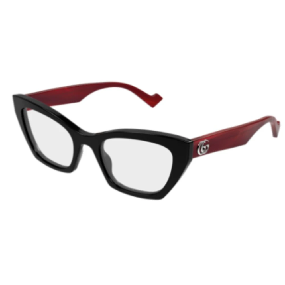 Gucci Unisex Black Glasses, 52 Mm, Cat Eye Frame