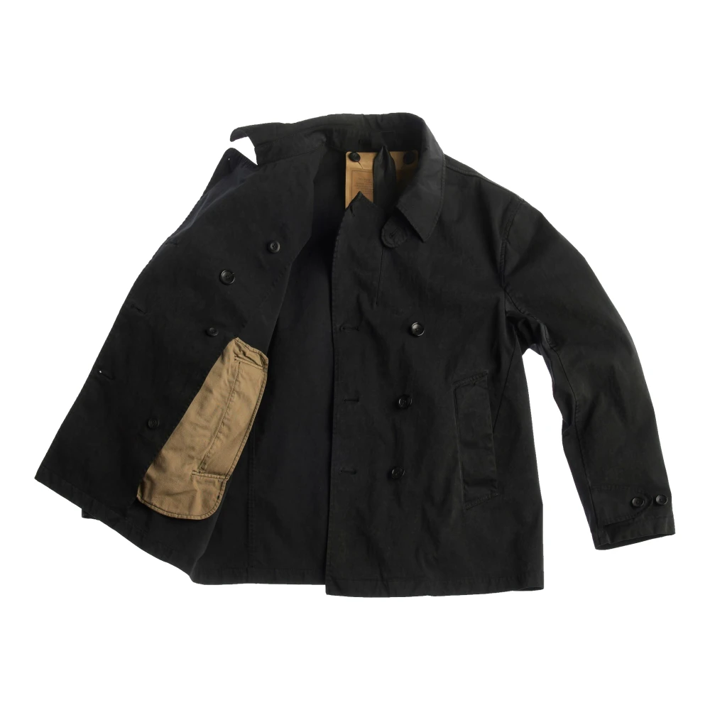 Ten C Klassieke Peacoat in Zwart Black Heren