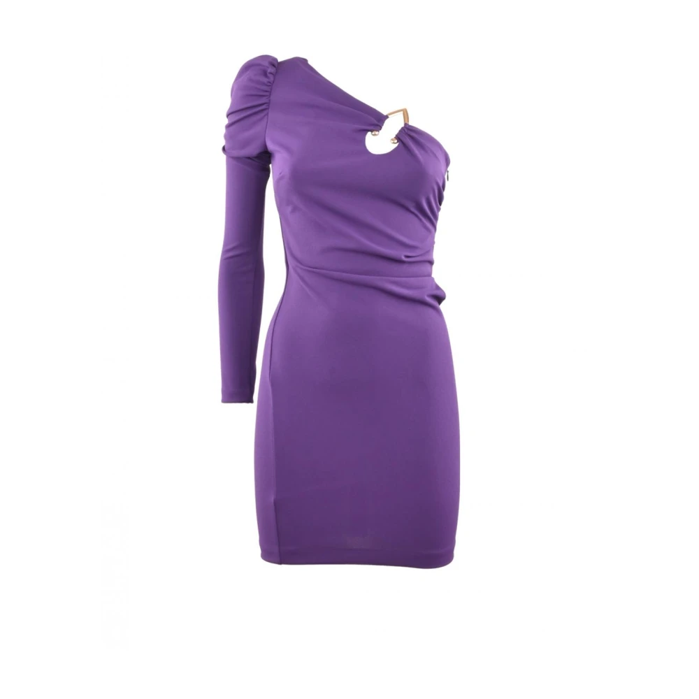 Aniye By Korte Eén-Schouder Polyester Jurk Purple Dames