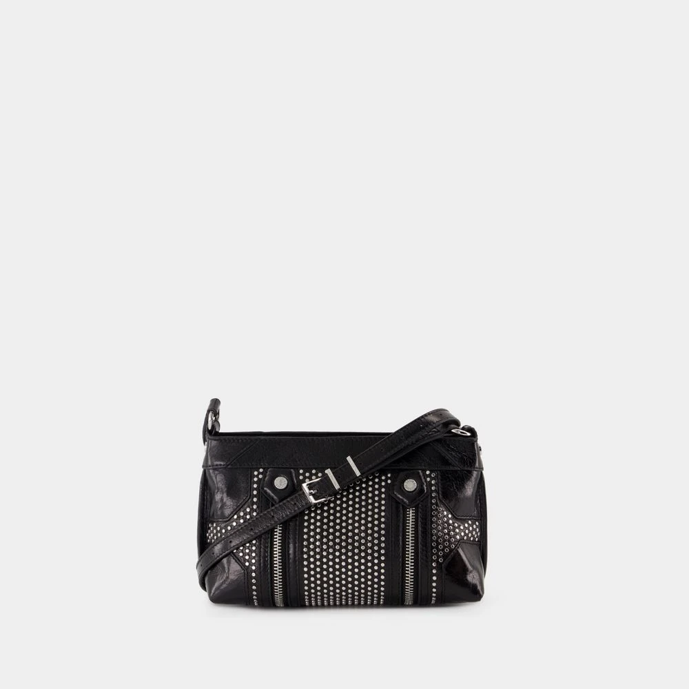 Zadig & Voltaire Zwarte leren crossbody tas Black Dames