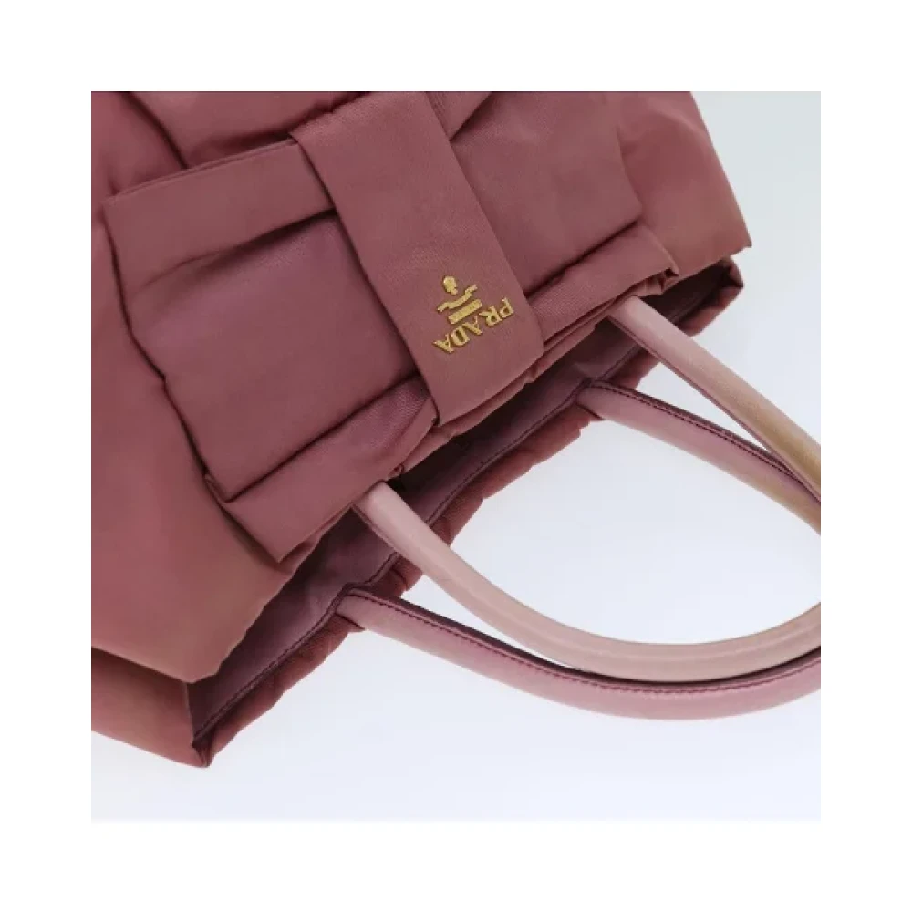 Prada Vintage Pre-owned Nylon handbags Pink Dames