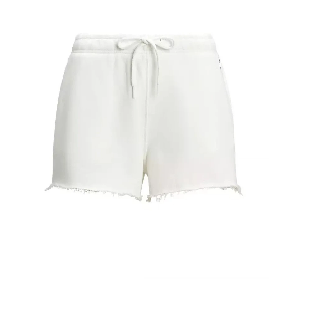 Polo Ralph Lauren Donna Bianco Pantaloncini, L, New,