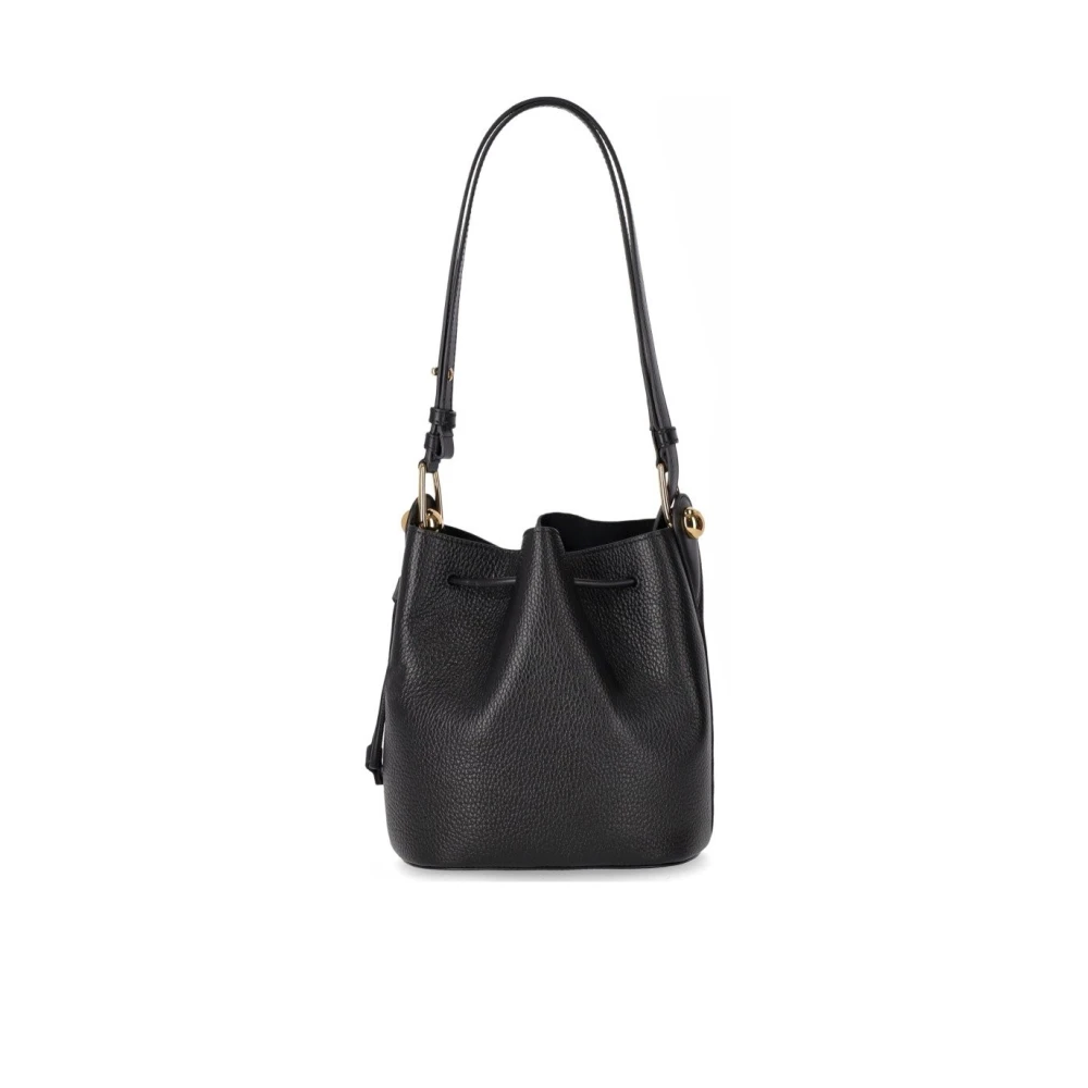 Furla Zwarte Mini Bucket Tas met Sfera Hardware Black Dames