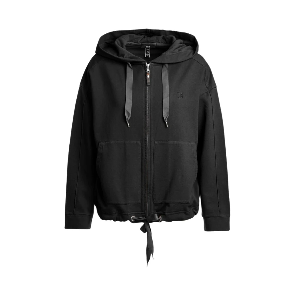 Parajumpers Women's Black Zip-Throughs, Xl, May Hooded Sweat