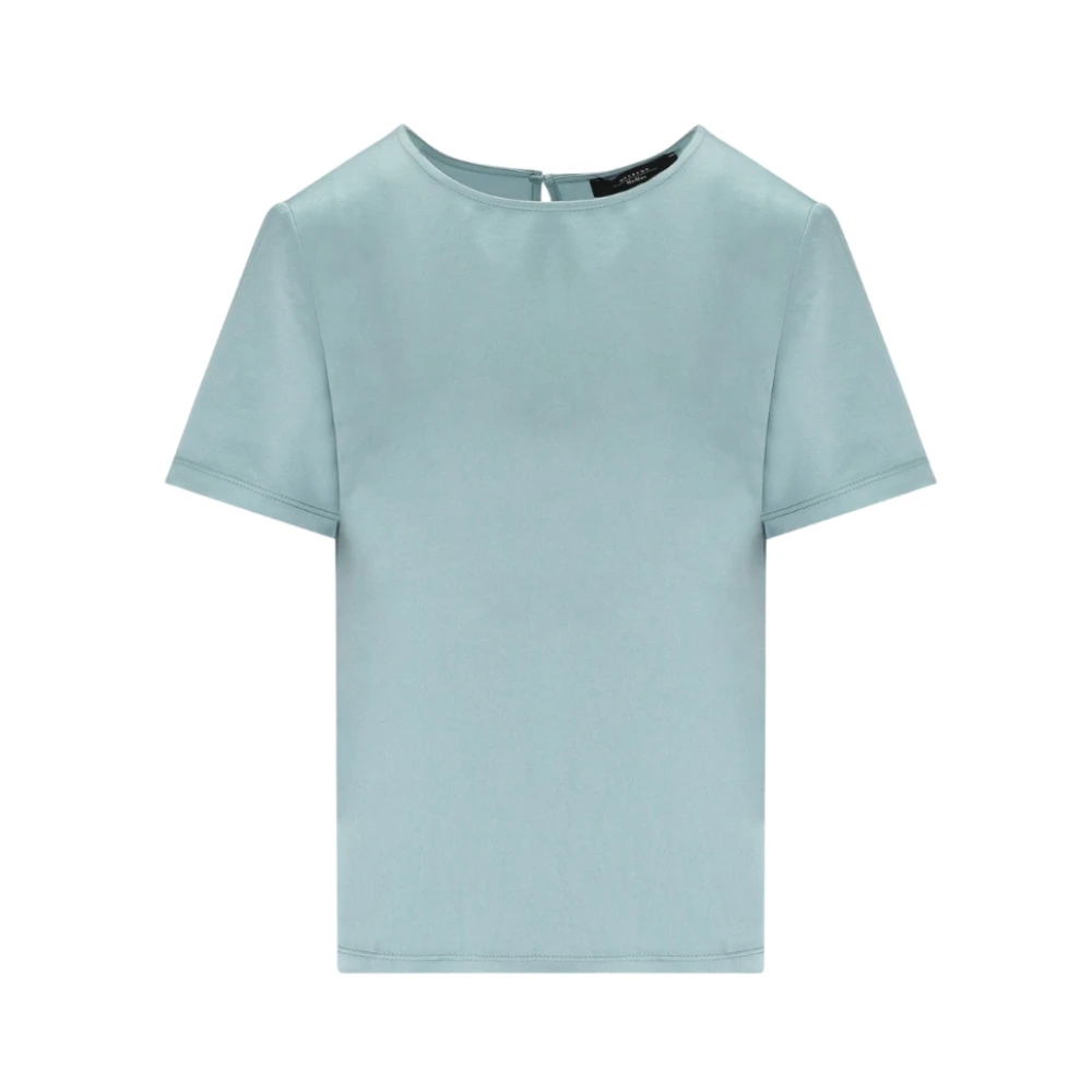 Max Mara - Tops > T-Shirts - Blue - Max Mara - Modalova