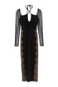 lace-trim-dress-with-bow-fastening