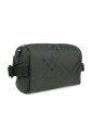 check-jacquard-zipped-belt-bag