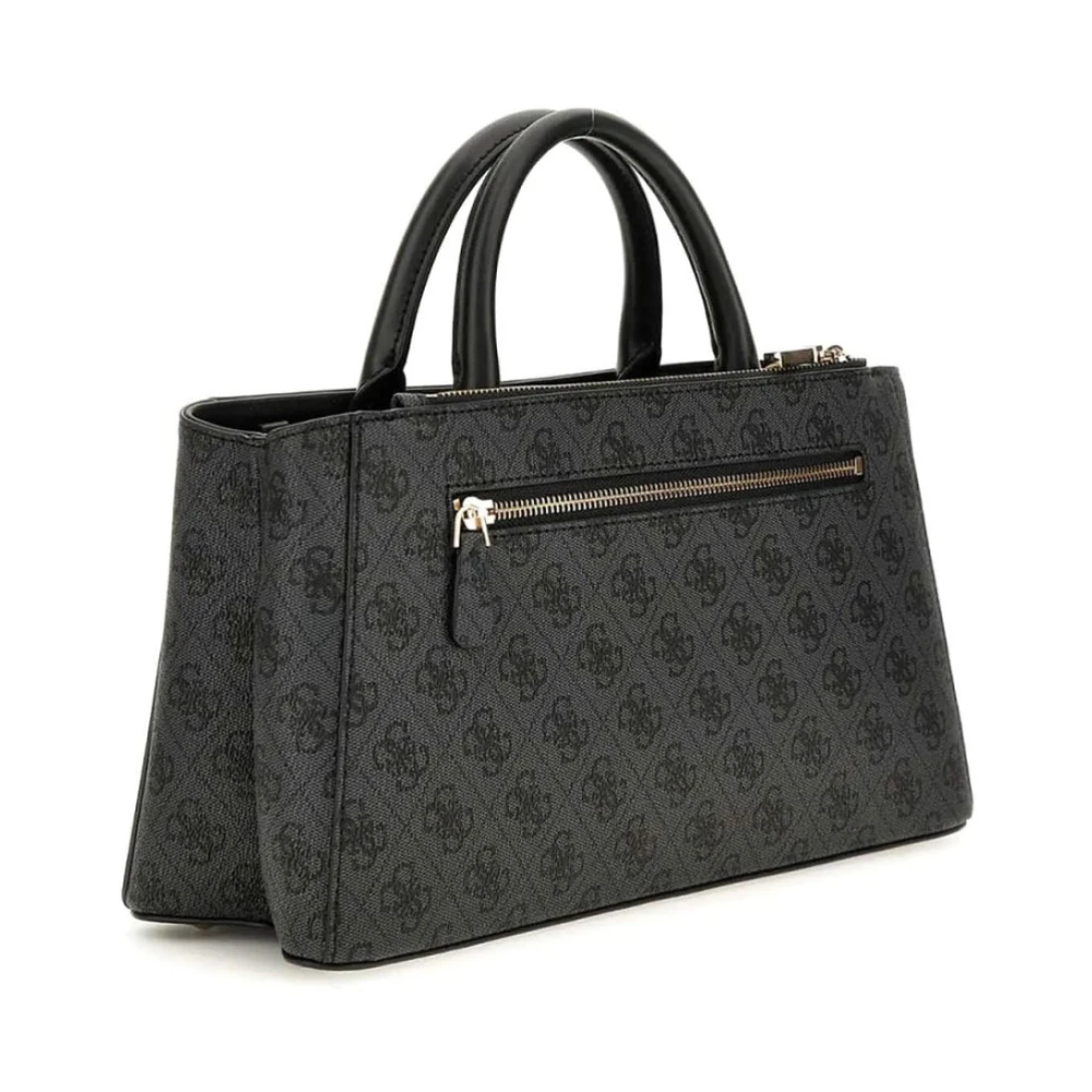 Guess Monogram Eco Mietta Handtas Black Dames