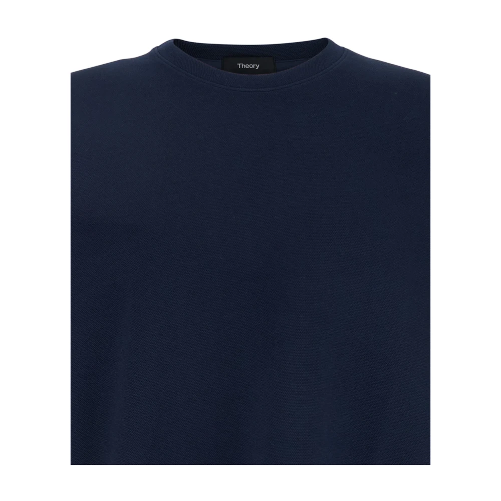 Theory Double PI Sweaters Blue Heren