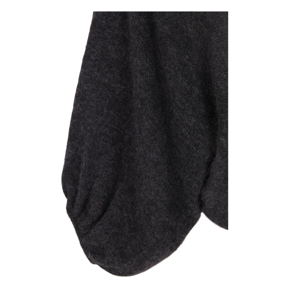 Cortana Alpaca Merino Zijde Grafiet Jas Black Dames