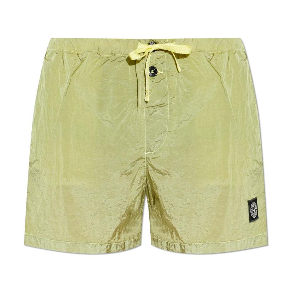 Stone Island Green Beachwear, Male, M, Swim Shorts