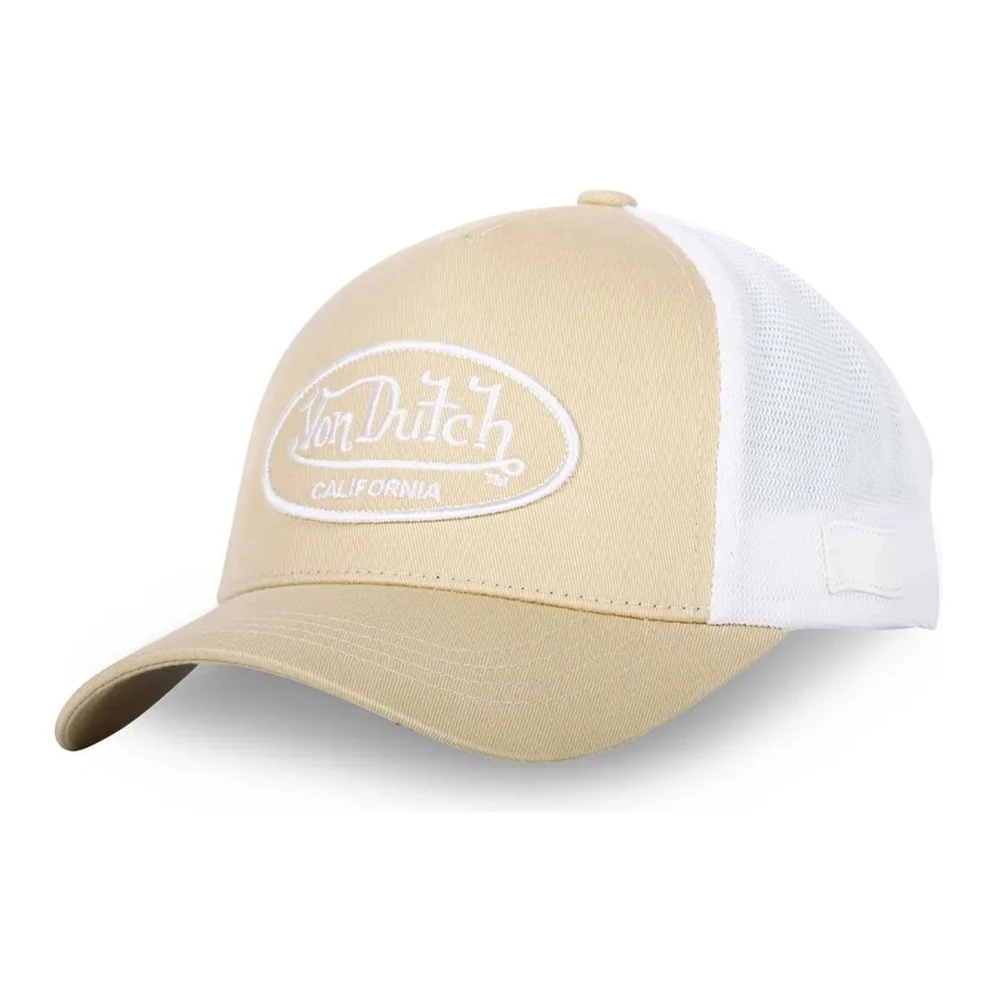 Von Dutch Beige Trucker Cap met Lof B14 Stijl Beige Heren