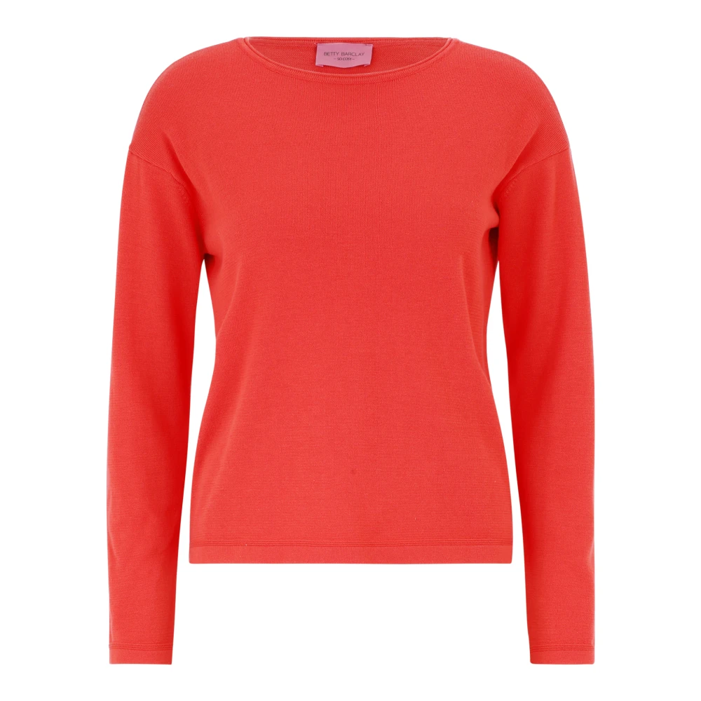 Betty Barclay Round-neck Knitwear Red Dames