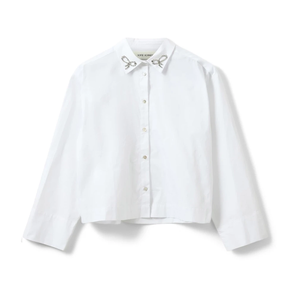 Sofie Schnoor Elegante Witte Overhemd met Fijne Details White Dames