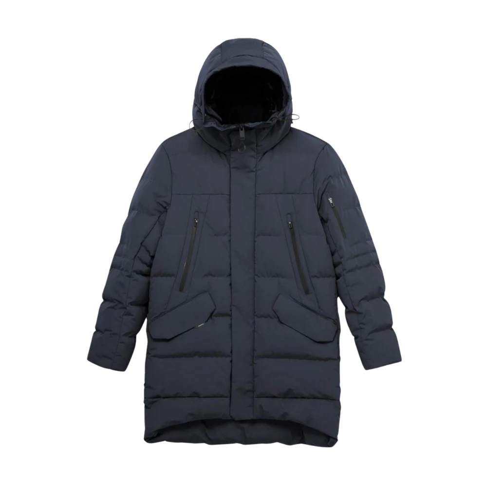 Krakatau Parka Jas Zwart Qm488 Black Heren