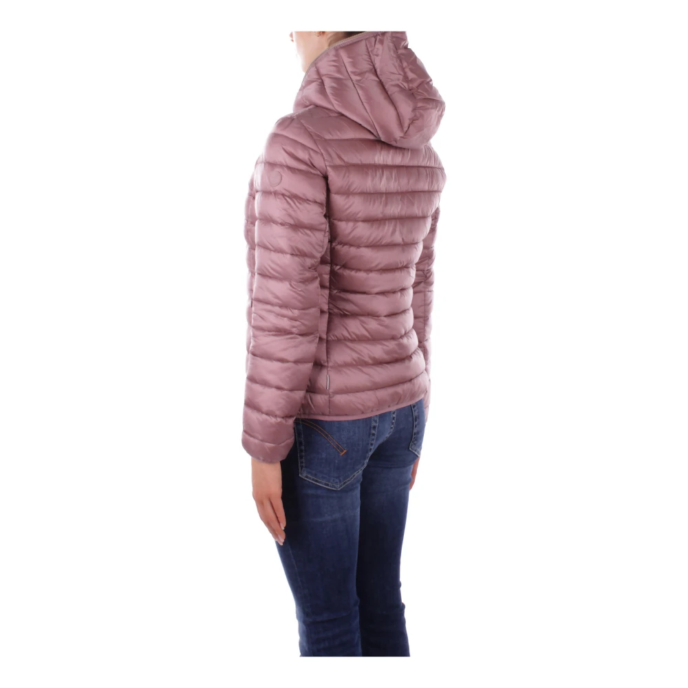 Save The Duck Roze Hoodie met Zijrits Pink Dames