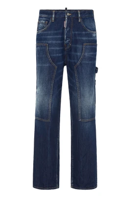 Carpenter jeans i distressed denim