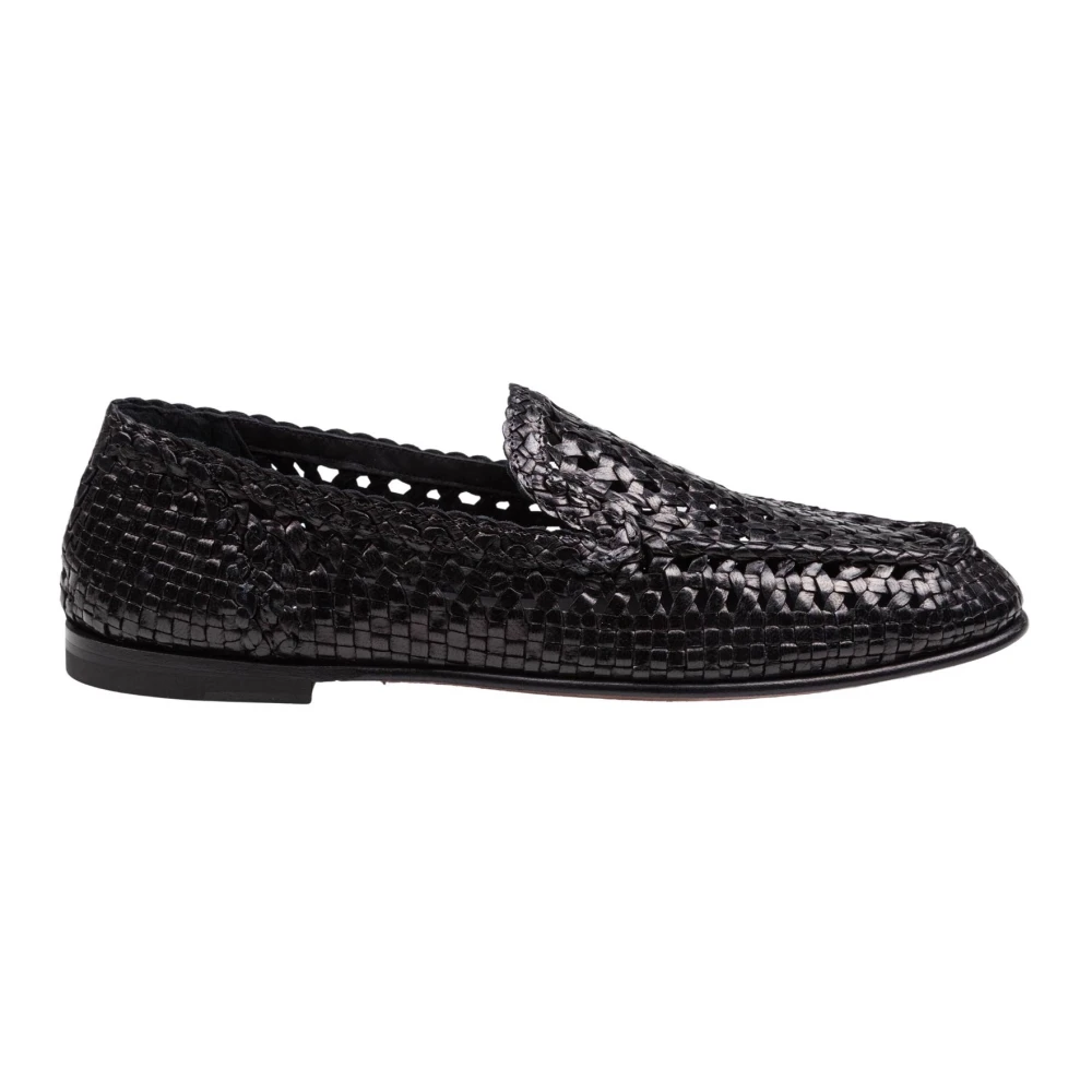 Dolce & Gabbana Men's Black Loafer Slipper Elegant Style - Loafers - 7 Uk - Shoes