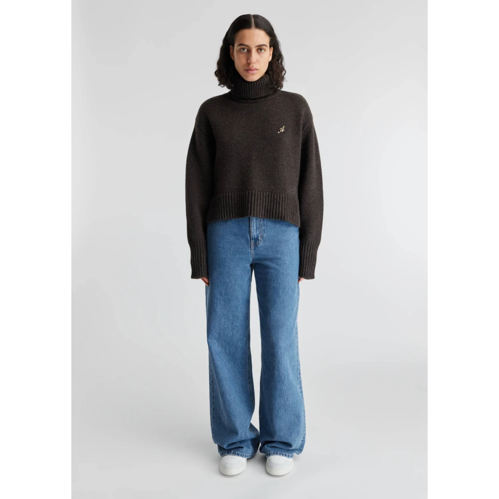 Axel Arigato Remain Cropped Trui Brown Dames
