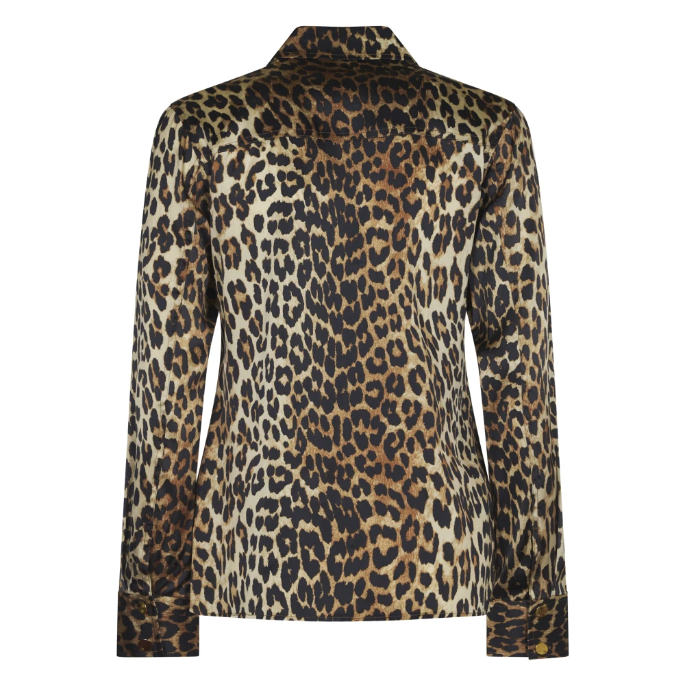Ganni Bruine Stijlvolle Jurk Brown Dames