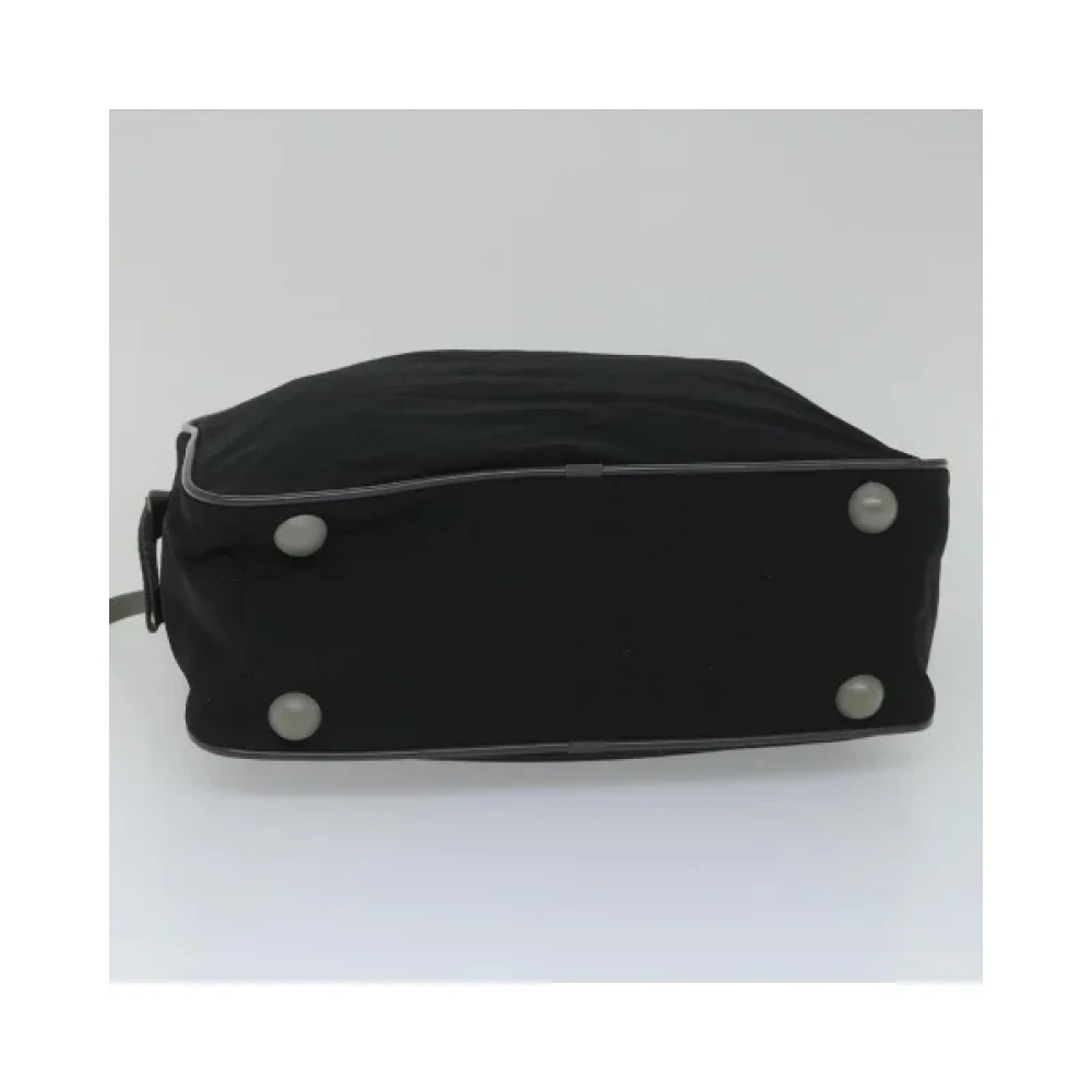 Prada Vintage Pre-owned Nylon handbags Black Dames