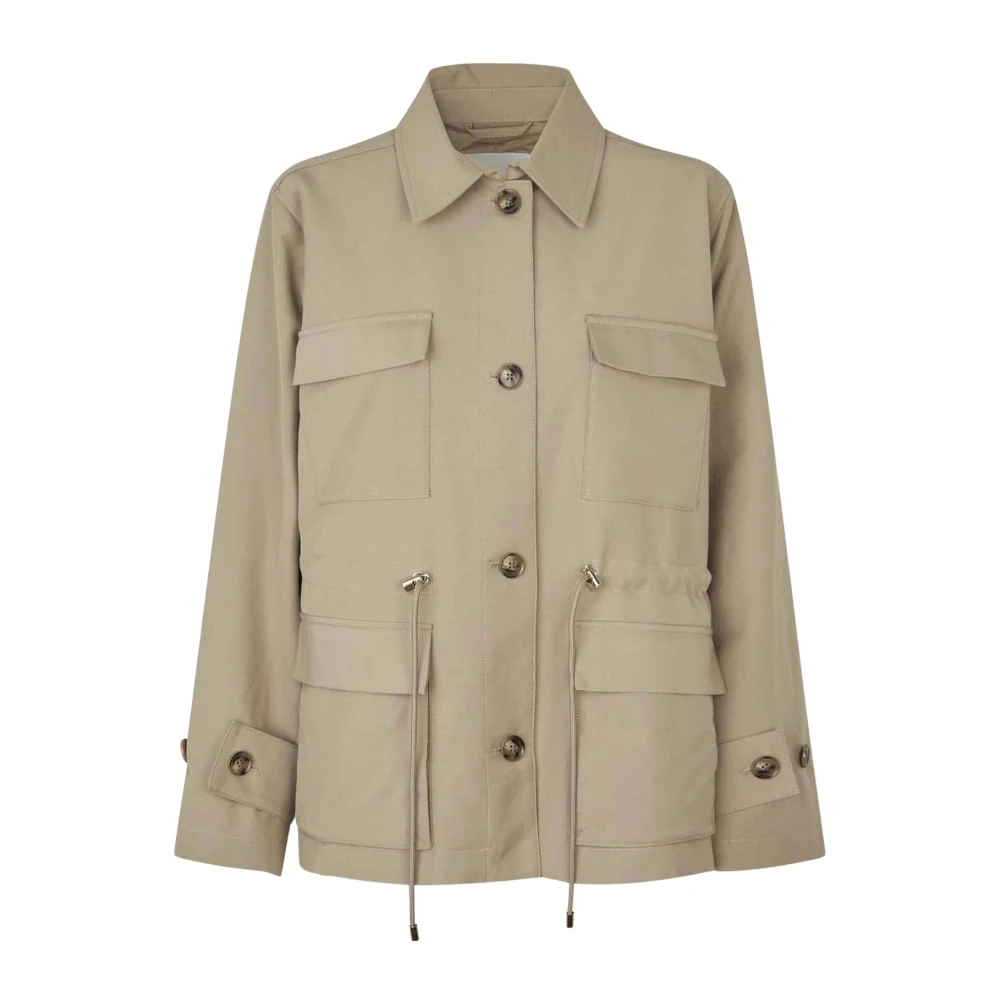 Masai Women's Beige Long Sleeve Jacket - Light Jackets - 2XL - Jackets