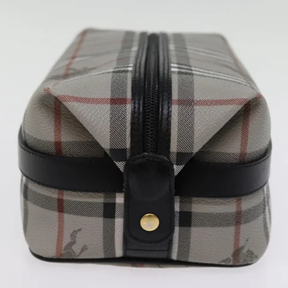 Burberry Vintage Pre-owned Canvas clutches Gray Dames