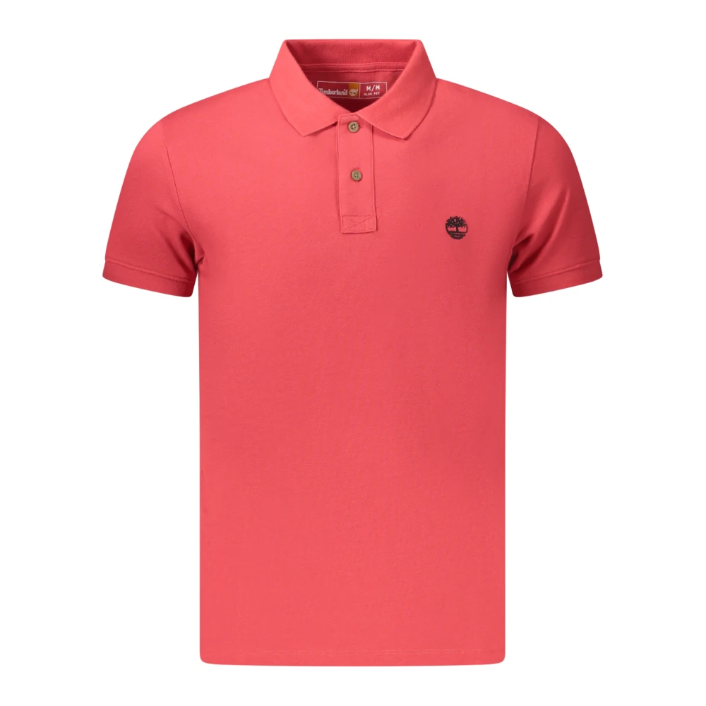 Timberland Men's Red Polo Shirts, S, Short-Sleeved Polo Shirt