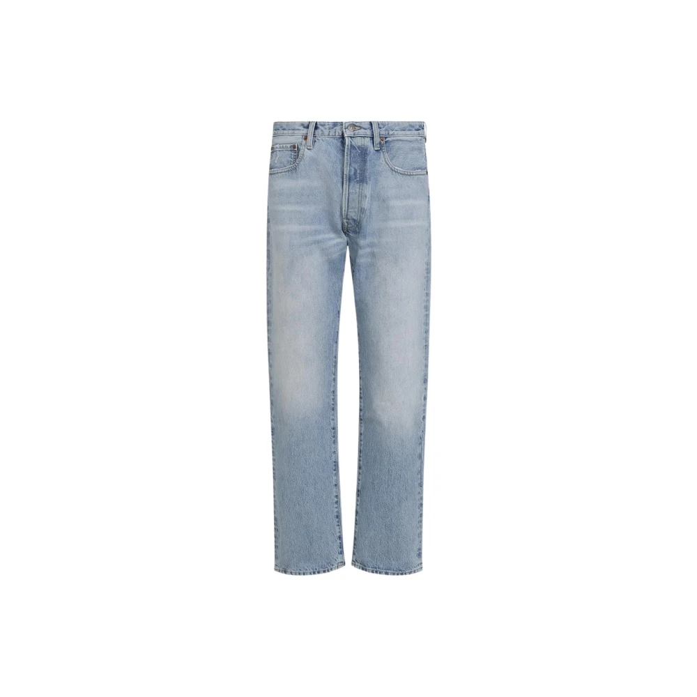 Valentino Garavani Blue Straight Fit Jeans, Male, W34, Straight Leg Denim Jeans