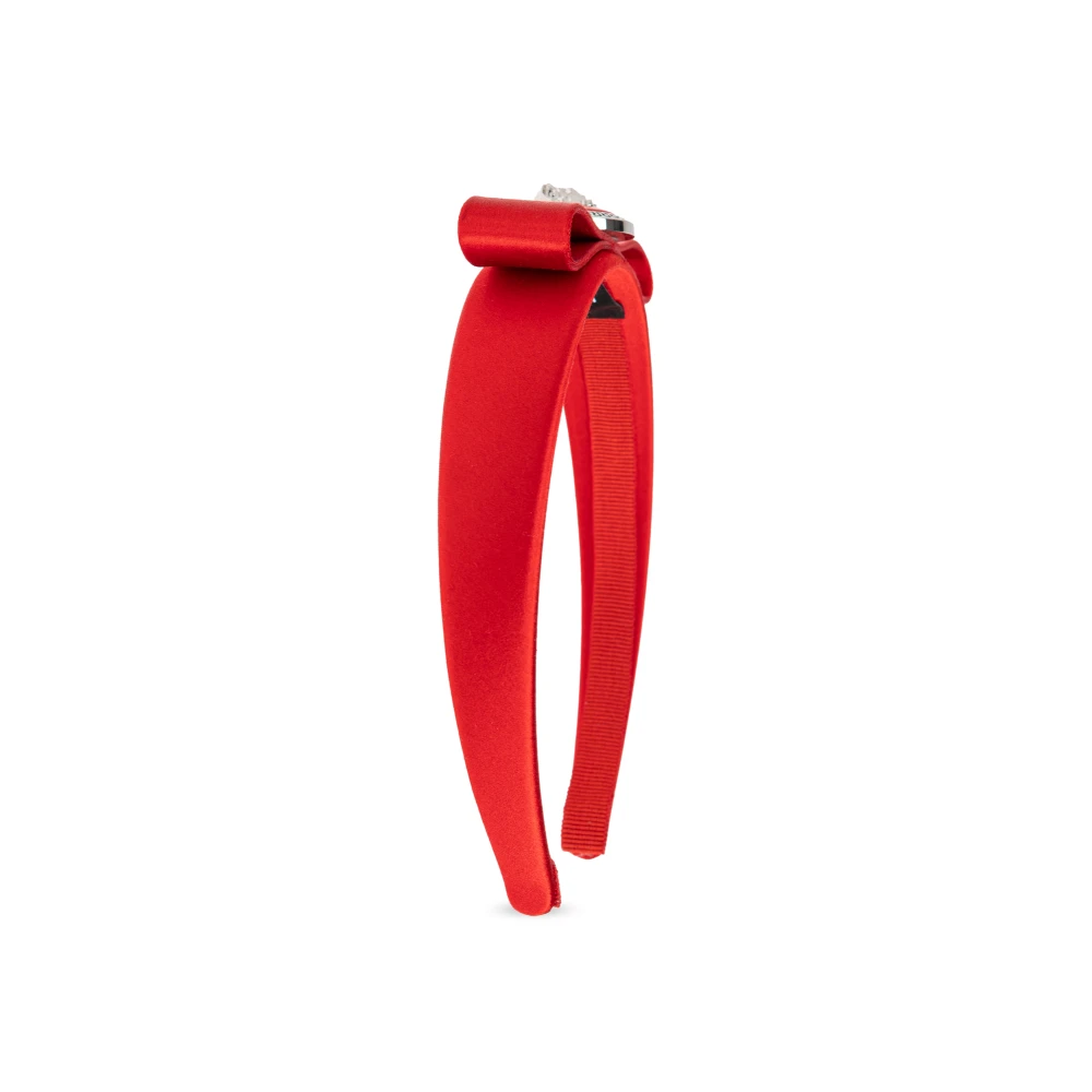 Versace Satijnen haarband Red Dames