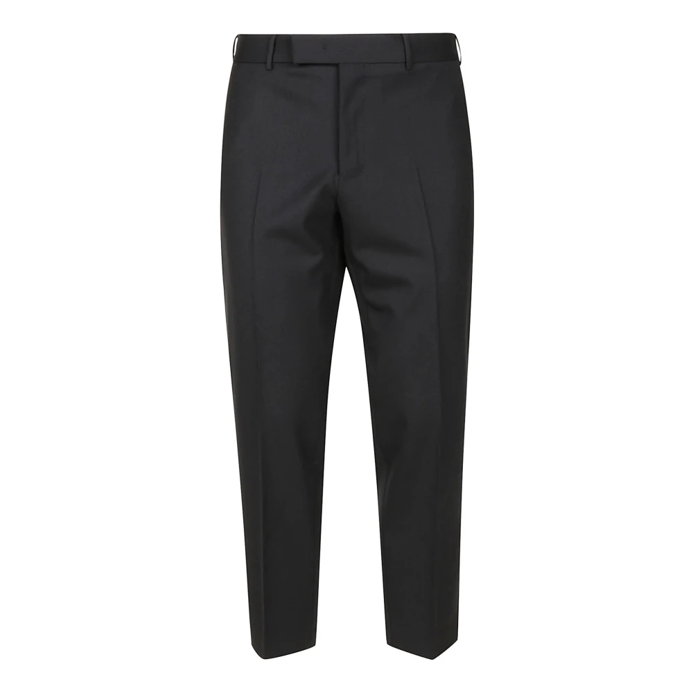 Pt Torino Men's Black Suit Trousers, Xl, Elegant Rebel Trousers For Versatile Use