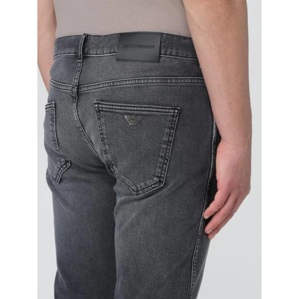 Emporio Armani Slim-fit Jeans Gray Heren