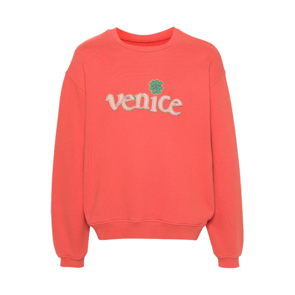 ERL Venice Crewneck Sweatshirt in Rood Red Heren
